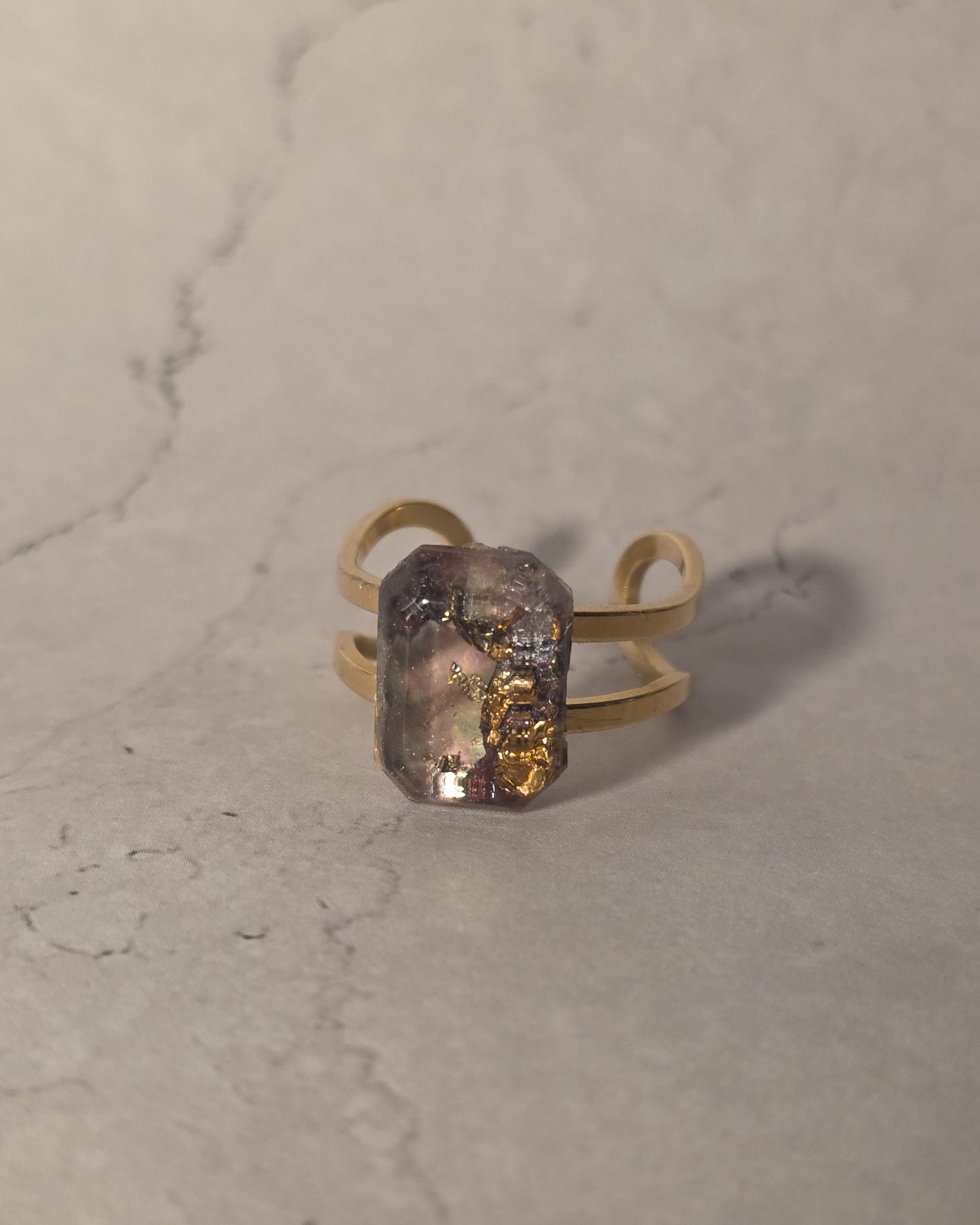 Hyacinth Resin Ring