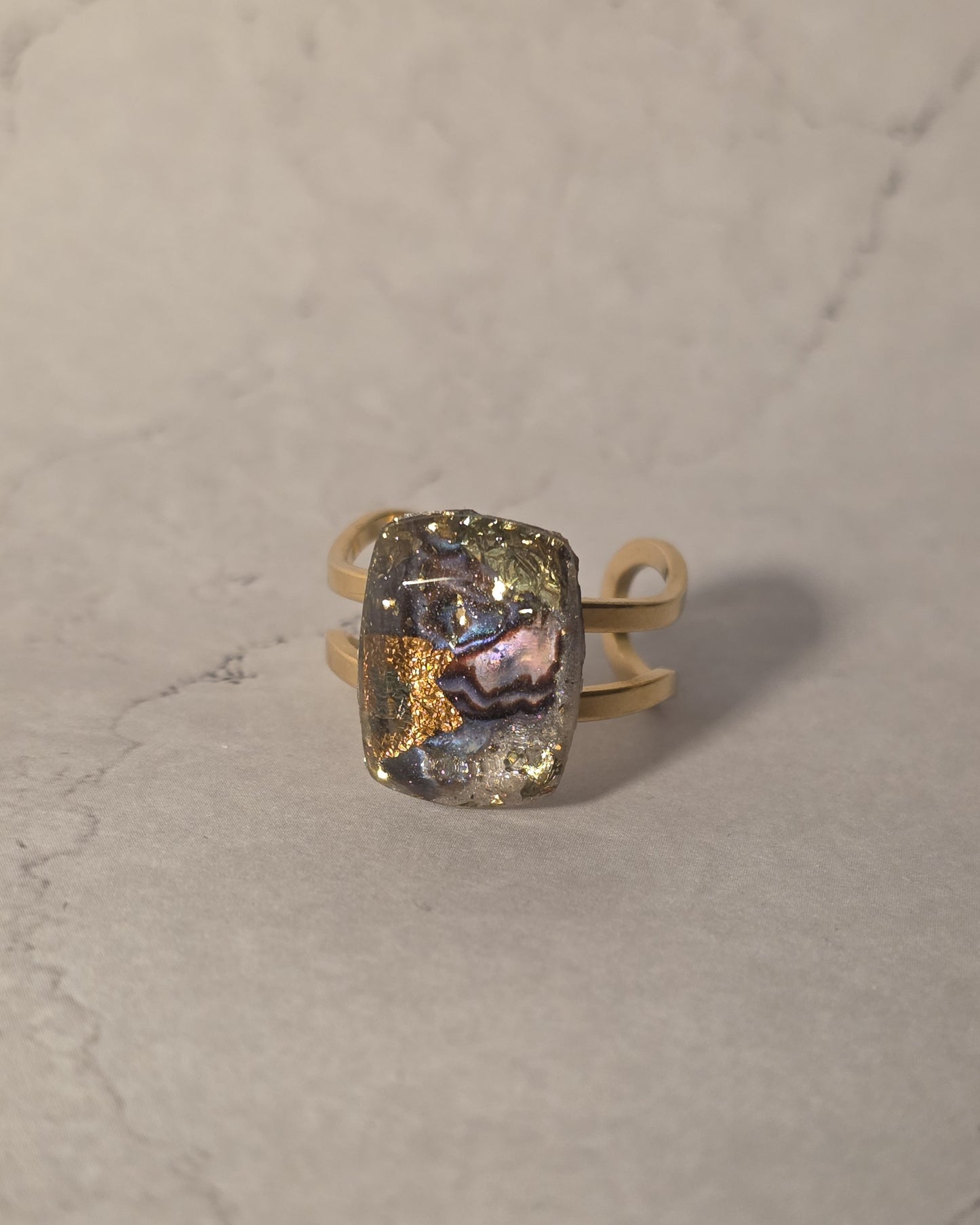 Viola Resin Ring