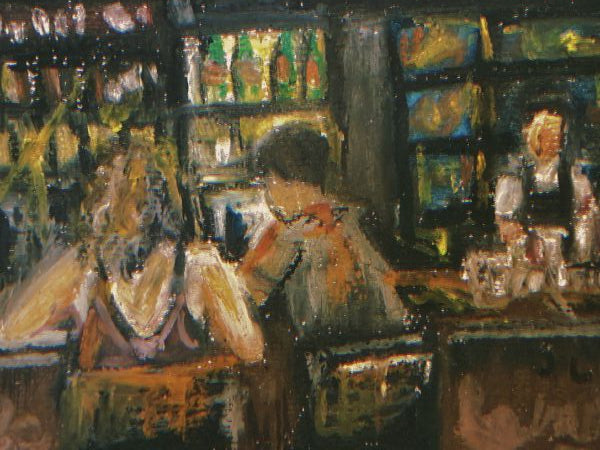 "Space at the Bar" - 5.5" x 4.25" postcard print