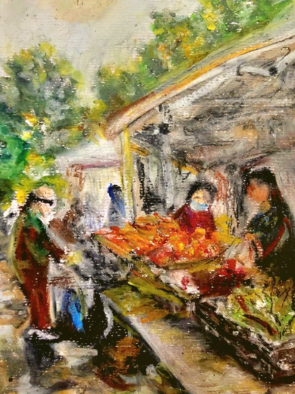 "Farmer's Market" - 4.25" x 5.5" postcard print
