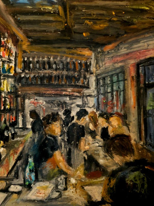"Dinner Rush" - 4.25" x 5.5" postcard print