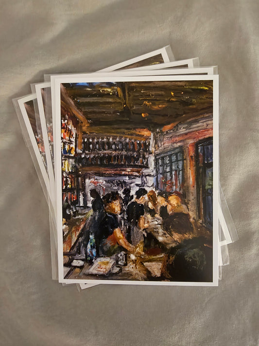 "Dinner Rush" - 4.25" x 5.5" postcard print