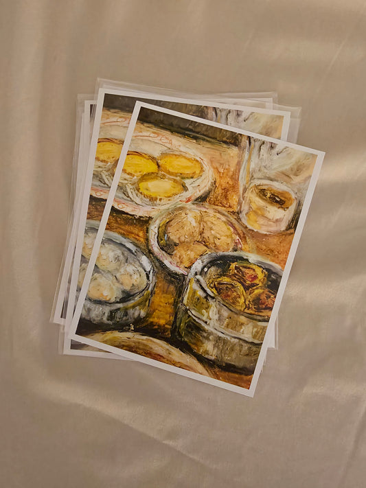 "Yum Cha" - 4.25" x 5.5" postcard print