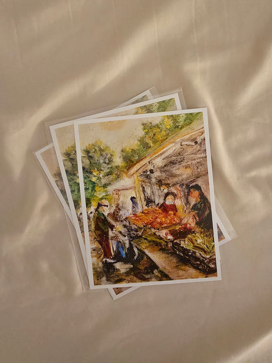"Farmer's Market" - 4.25" x 5.5" postcard print