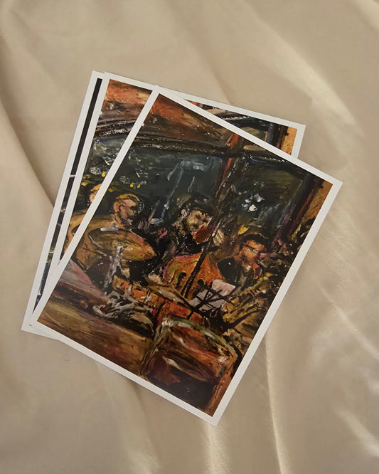 "Jazz Night" - 4.25" x 5.5" postcard print