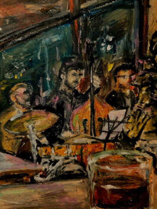 "Jazz Night" - 4.25" x 5.5" postcard print